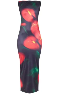 Abstract Soft Touch Sleeveless Maxi Dress-PrettyLittleThing New