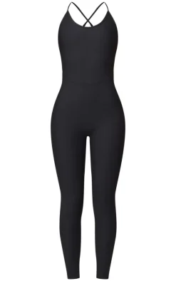 PrettyLittleThing Gym Wear*Active Rib Long Gym Unitard