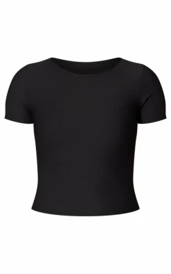 PrettyLittleThing Workout Tops*Active Rib Short Sleeve Gym Top
