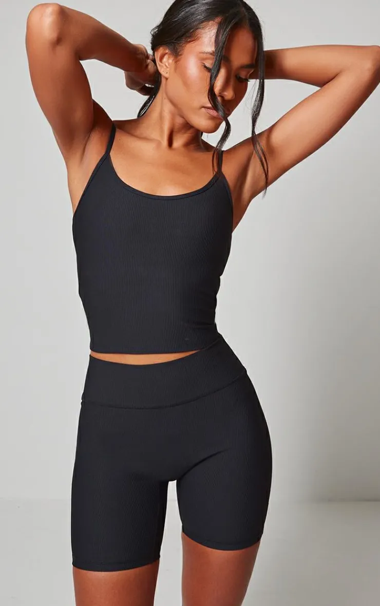 PrettyLittleThing Workout Tops*Active Rib Strappy Vest Top