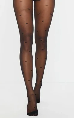 PrettyLittleThing Tights*All Over Heart Tights