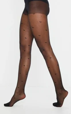 PrettyLittleThing Tights*All Over Heart Tights