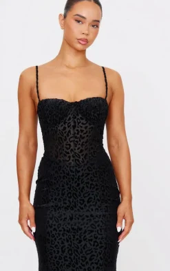Animal Devore Maxi Dress-PrettyLittleThing New