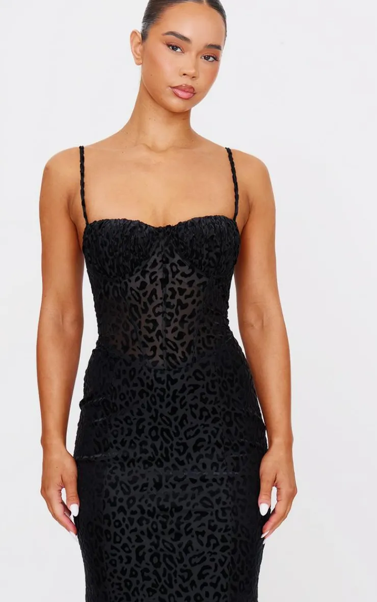 Animal Devore Maxi Dress-PrettyLittleThing New