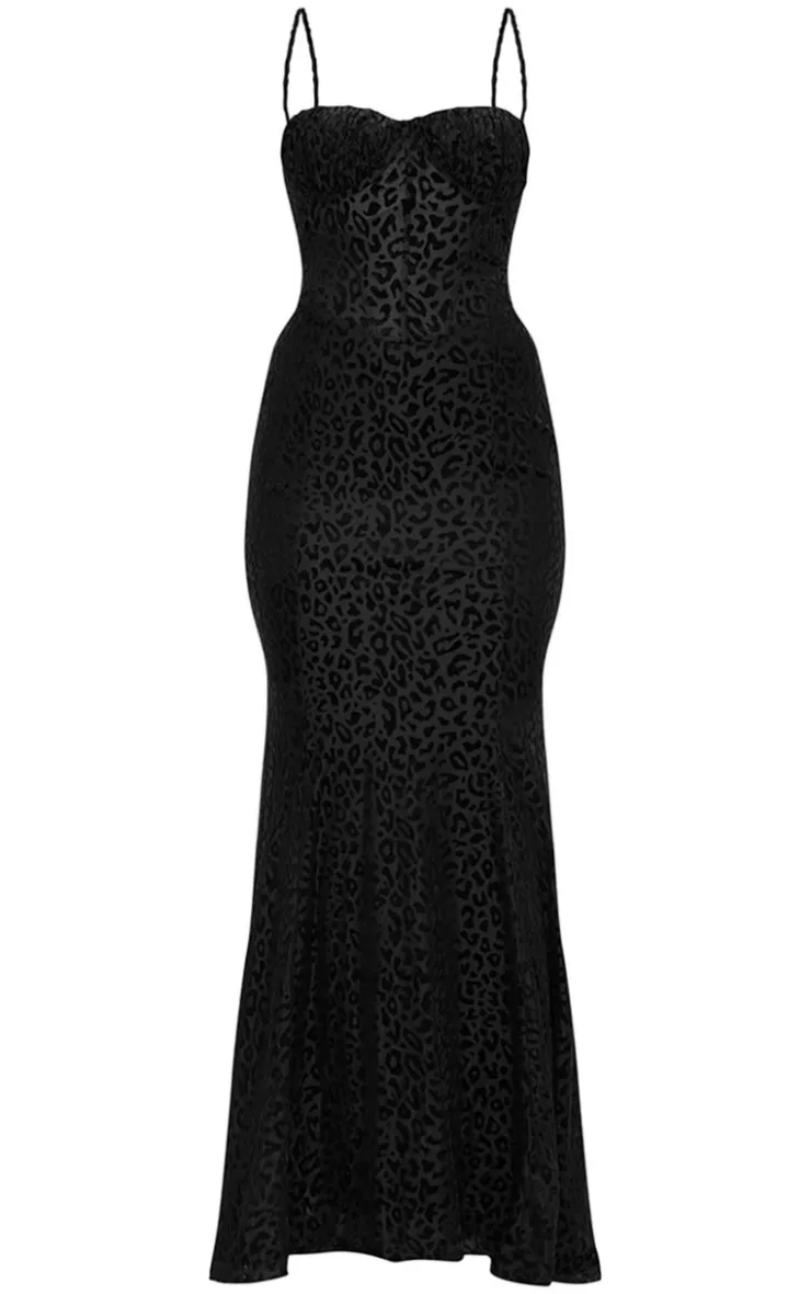 Animal Devore Maxi Dress-PrettyLittleThing New
