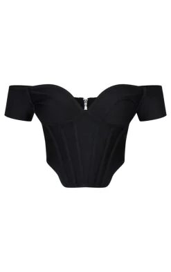 PrettyLittleThing Corsets*Bandage Dip Hem Bust Cup Bardot Corset