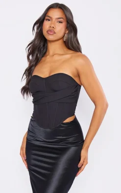 PrettyLittleThing Corsets*Bandage Draped Detail Corset