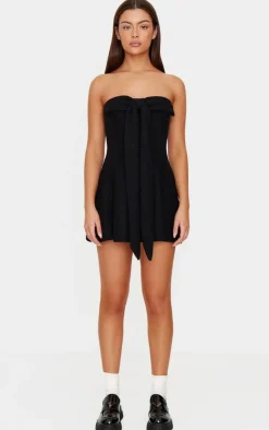 Bandeau Bow Detail Bodycon Dress-PrettyLittleThing New