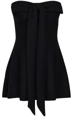 Bandeau Bow Detail Bodycon Dress-PrettyLittleThing New
