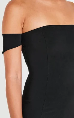 Bardot Bengaline Bodycon Dress-PrettyLittleThing Online