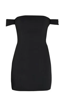 Bardot Bengaline Bodycon Dress-PrettyLittleThing Online