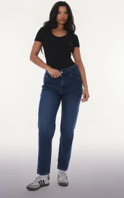 PrettyLittleThing Basic Tops*Basic Cotton Blend V Neck Short Sleeve Bodysuit