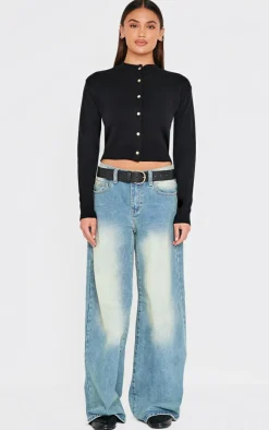 PrettyLittleThing Cardigans*Basic Knit Cropped Cardigan