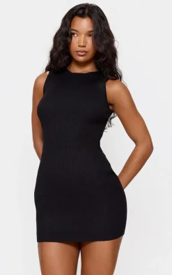 Basic Knitted Bodycon Dress-PrettyLittleThing Hot