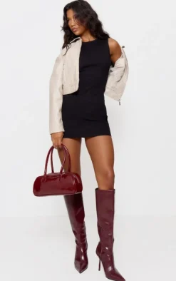 Basic Knitted Bodycon Dress-PrettyLittleThing Hot