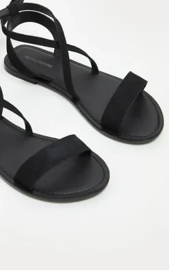 PrettyLittleThing Flat Sandals*Basic Leather Sandal