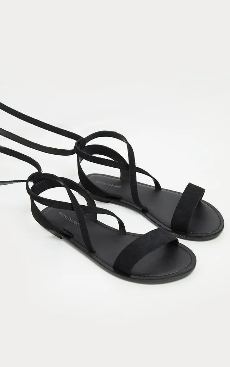 PrettyLittleThing Flat Sandals*Basic Leather Sandal
