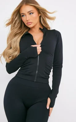 PrettyLittleThing Athletic Jackets*Basic Seamless Jacket
