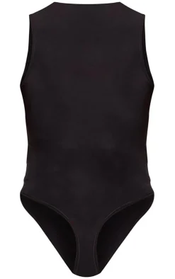 PrettyLittleThing Basic Tops*Basic Slinky Racer Bodysuit