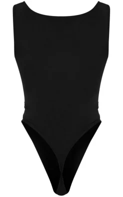 PrettyLittleThing Basic Tops*Basic Slinky Scoop Neck Bodysuit