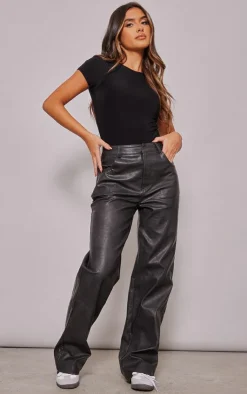PrettyLittleThing Basic Tops*Basic Slinky Short Sleeve Bodysuit