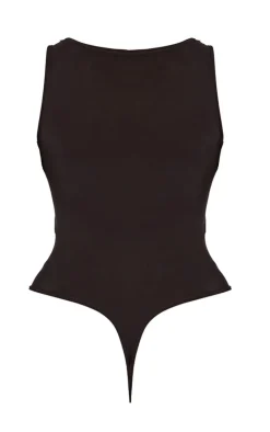 PrettyLittleThing Basic Tops*Basic Slinky V Neck Bodysuit