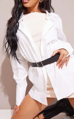 PrettyLittleThing Black Belts*Basic Square Buckle Belt