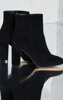 PrettyLittleThing Wide Fit Boots*Behati Faux Suede Wide Fit Ankle Boots