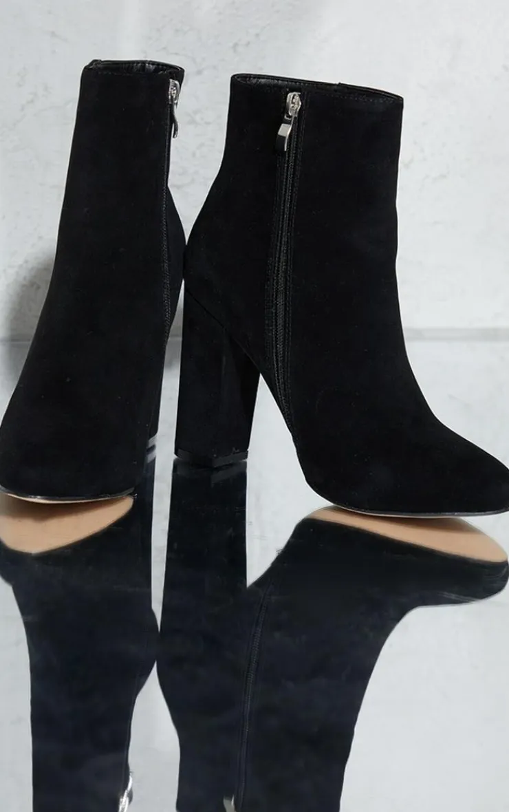 PrettyLittleThing Wide Fit Boots*Behati Faux Suede Wide Fit Ankle Boots