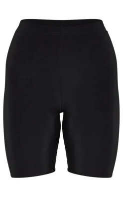 Black Bella Slinky High Waisted Biker Shorts