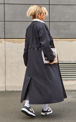 PrettyLittleThing Trench Coats*Belted Double Breasted Trench Coat