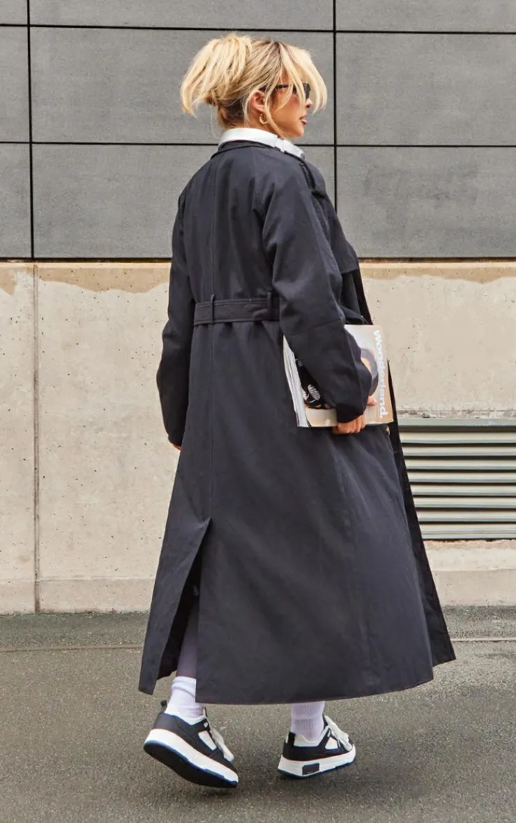 PrettyLittleThing Trench Coats*Belted Double Breasted Trench Coat