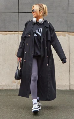 PrettyLittleThing Trench Coats*Belted Double Breasted Trench Coat