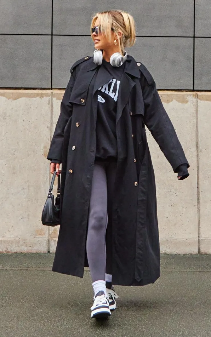 PrettyLittleThing Trench Coats*Belted Double Breasted Trench Coat