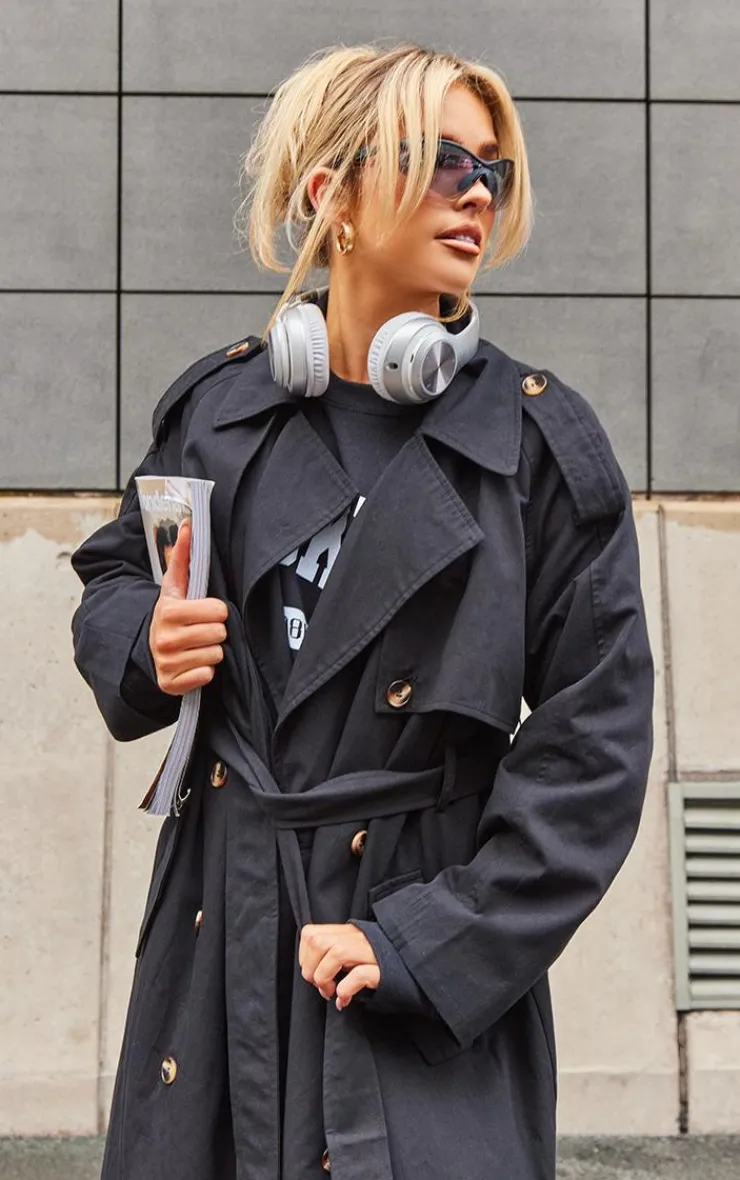 PrettyLittleThing Trench Coats*Belted Double Breasted Trench Coat