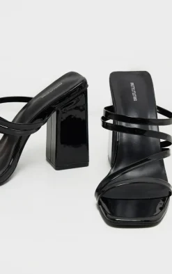 PrettyLittleThing Mules*Block Heel Strappy Mule Sandal