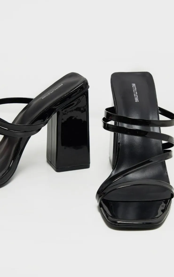 PrettyLittleThing Mules*Block Heel Strappy Mule Sandal