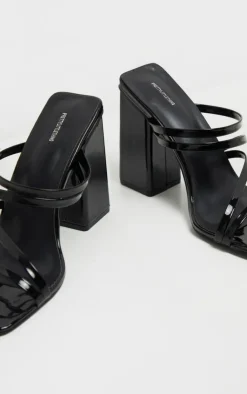 PrettyLittleThing Mules*Block Heel Strappy Mule Sandal