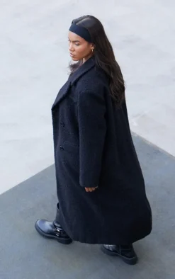 PrettyLittleThing Winter Coats & Jackets*Boucle Double Breasted Structured Maxi Coat