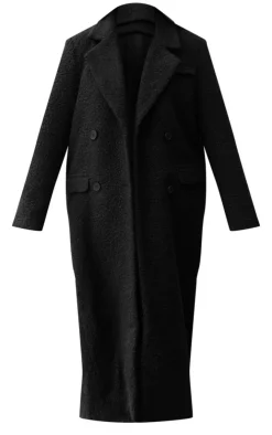 PrettyLittleThing Winter Coats & Jackets*Boucle Double Breasted Structured Maxi Coat
