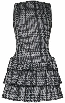 Boucle Sleeveless Frill Mini Dress-PrettyLittleThing Clearance