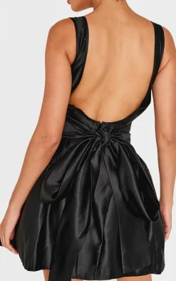 Bow Back Detail Skater Dress-PrettyLittleThing Discount