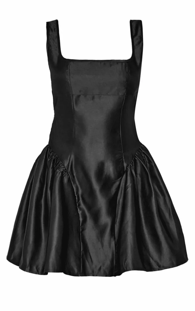 Bow Back Detail Skater Dress-PrettyLittleThing Discount
