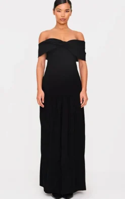 Bow Detail Drop Waist Maxi Dress-PrettyLittleThing Discount