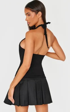 PrettyLittleThing Sleeveless Tops*Bow Detail Long Top