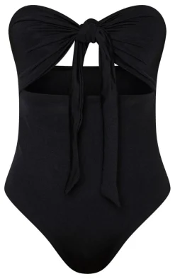 Bow Front Cut Out Swimsuit-PrettyLittleThing Sale