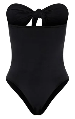 Bow Front Cut Out Swimsuit-PrettyLittleThing Sale