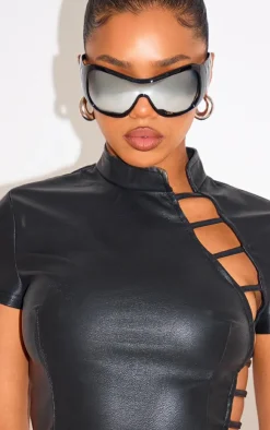 PrettyLittleThing Oversized Sunglasses*Bug Eye Mirror Oversized Sunglasses