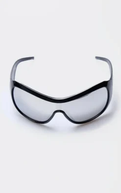 PrettyLittleThing Oversized Sunglasses*Bug Eye Mirror Oversized Sunglasses