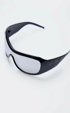 PrettyLittleThing Oversized Sunglasses*Bug Eye Mirror Oversized Sunglasses